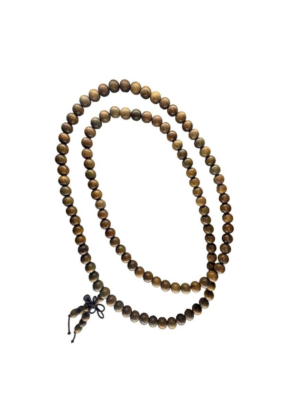 Natural Green Sandalwood Mala Prayer 108 Beads 8mm Necklace Bracelet 38.7g